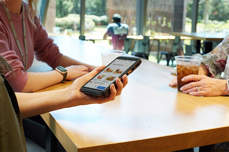 Offline food truck payment using Aloha handheld POS